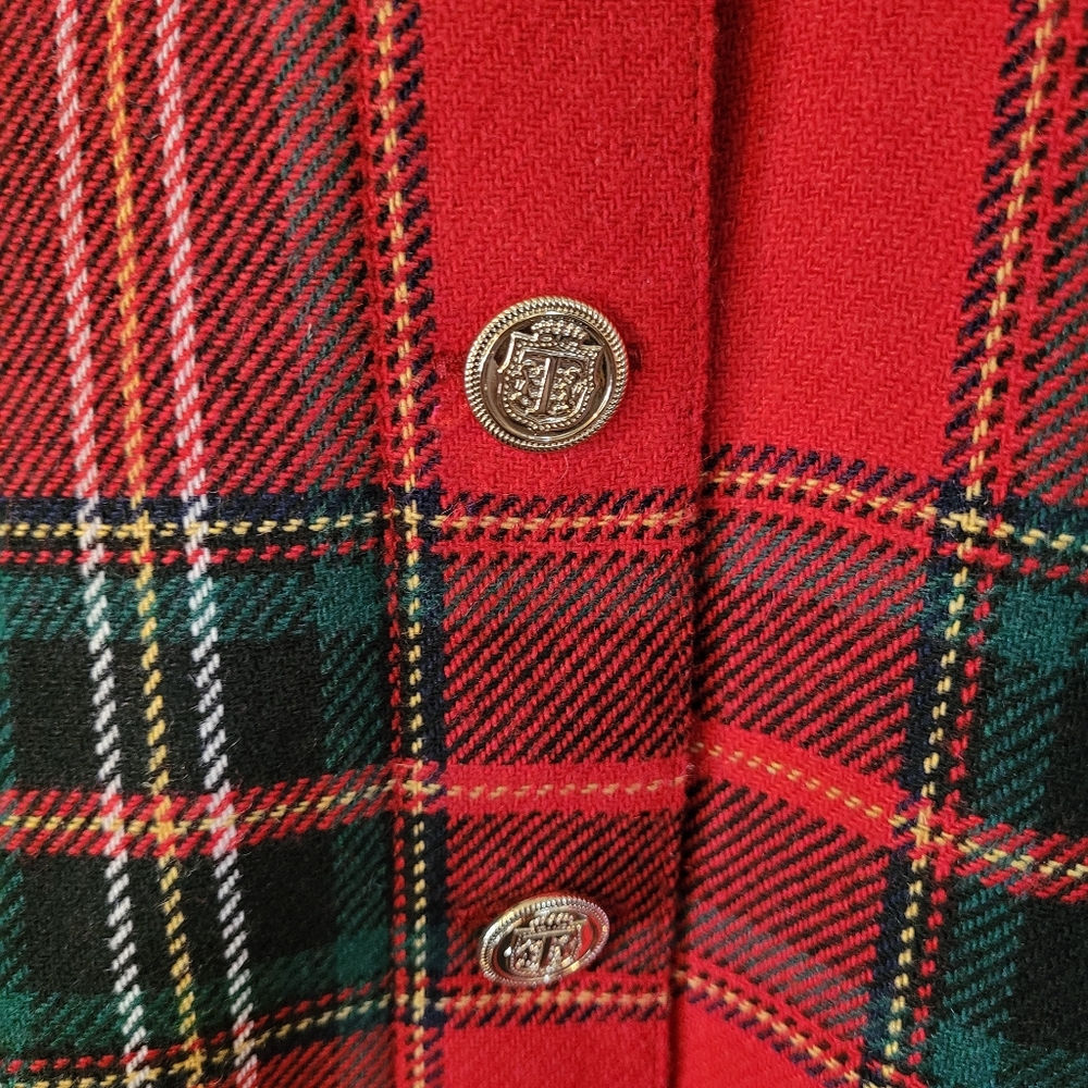 Talbots Tartan plaid wool blend A-line skirt - 4P. F76 - Picture 2 of 6